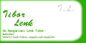 tibor lenk business card